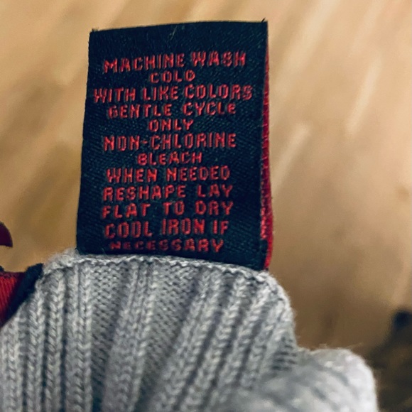 Grey stretchy rib turtleneck size Large - Picture 7 of 7